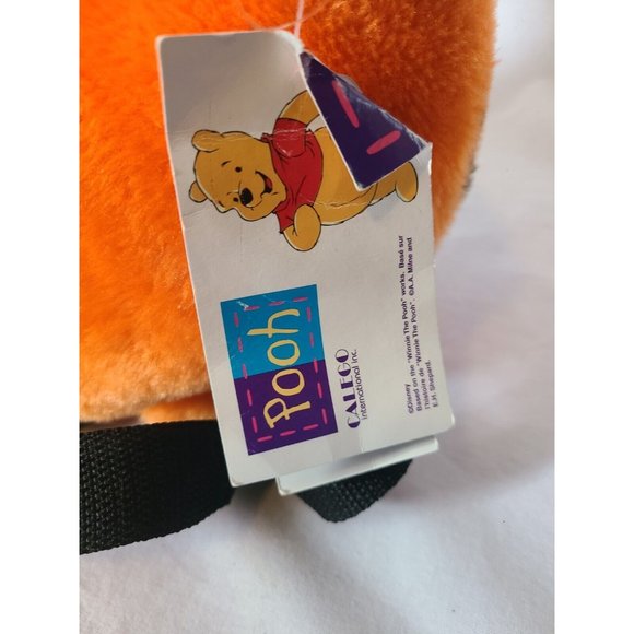 Vintage Tigger Head Plush Backpack Disney Winnie The Pooh With Tags - Picture 3 of 6